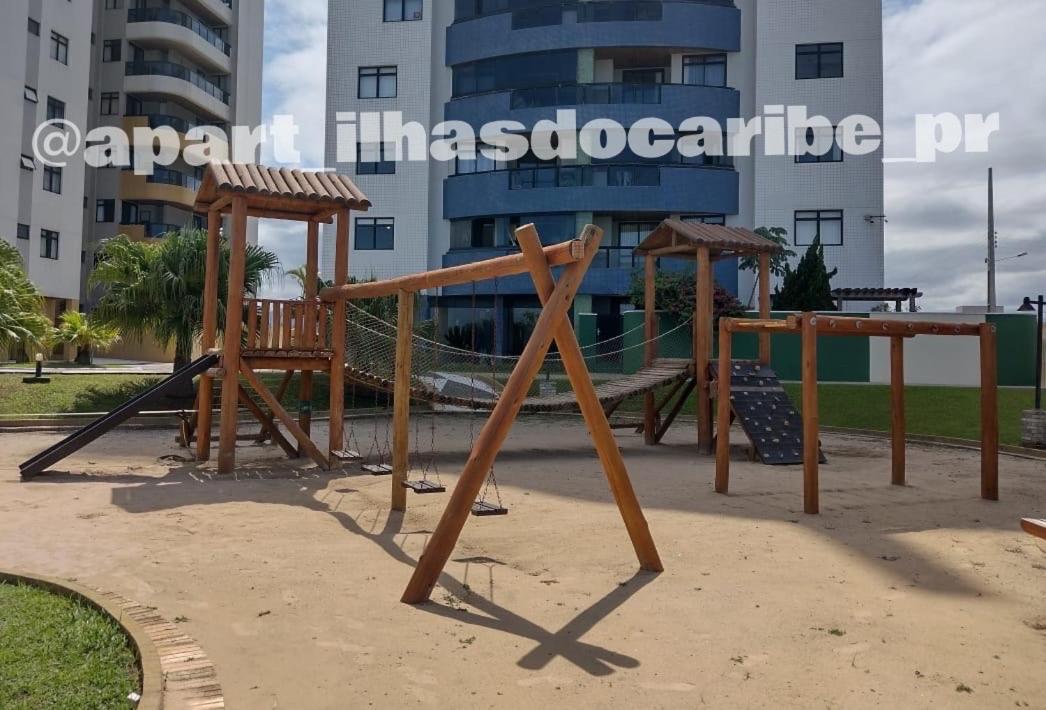 Apto Cond Ilhas Do Caribe - Pr - Beira Mar Matinhos Exteriör bild