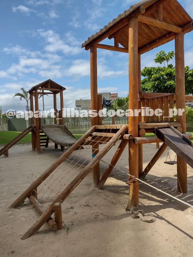 Apto Cond Ilhas Do Caribe - Pr - Beira Mar Matinhos Exteriör bild